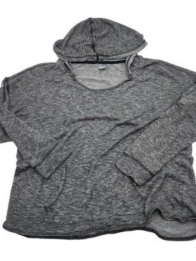 Aerie Gray Terry Hoodie Womens size Large